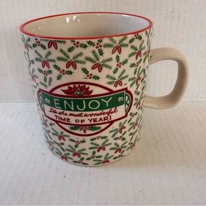 Creative Co-Op Lori Siebert Red and Green Holiday Mug